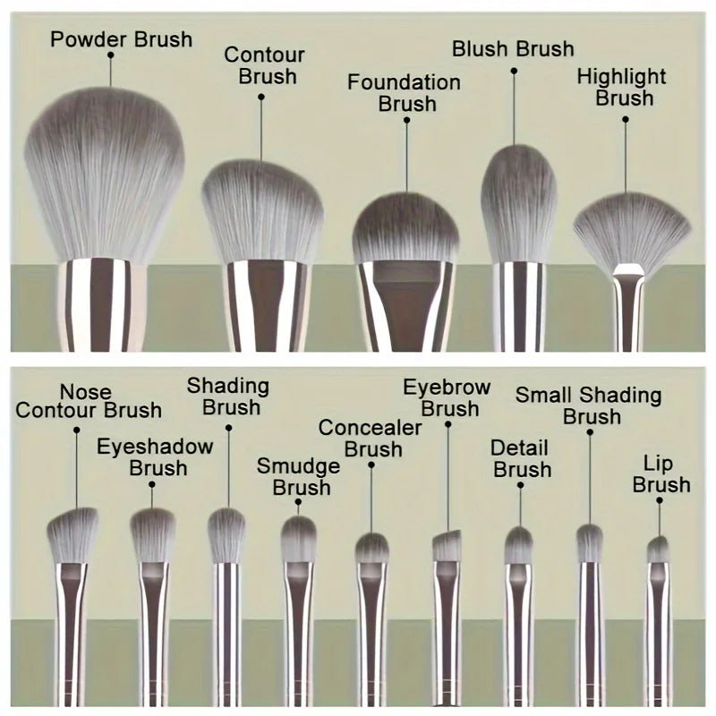 Conjunto de Pincéis de Maquiagem de Luxo - embeleza - me.com