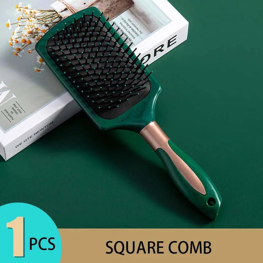 Escova de Cabelo com Almofada de Ar para Massagem no Couro Cabeludo - embeleza - me.com