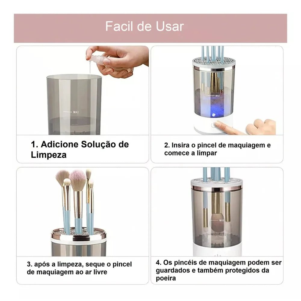 Limpador de Pincel Eletrico USB - embeleza - me.com