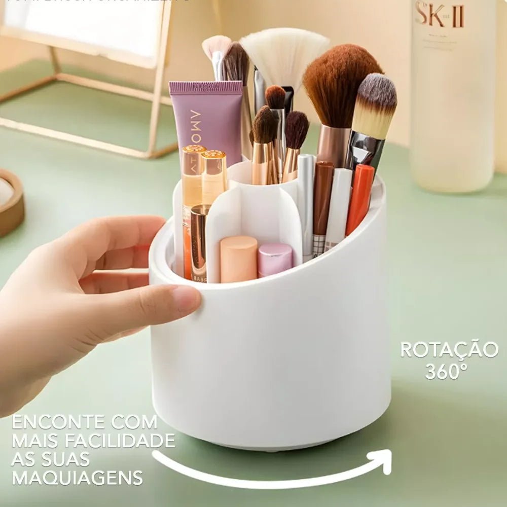 Organizador Maquiagem Giratório 360º - embeleza - me.com