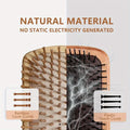 Pente de bambu natural com almofada de ar - embeleza - me.com